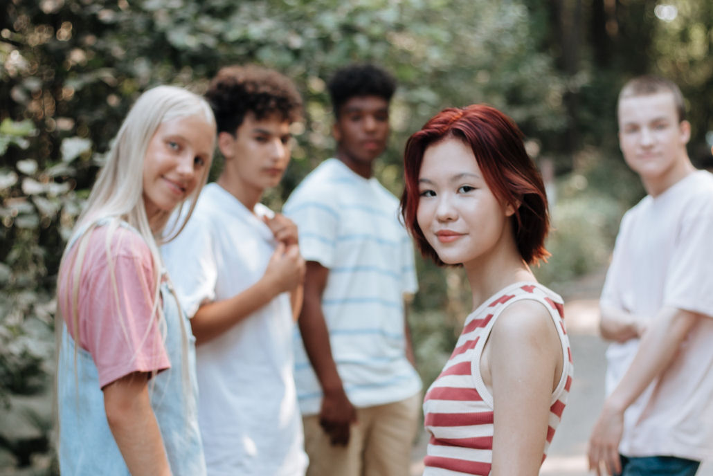 teenagers paying attention